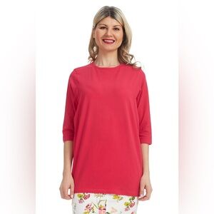 Women's Cotton Fuchsia Top